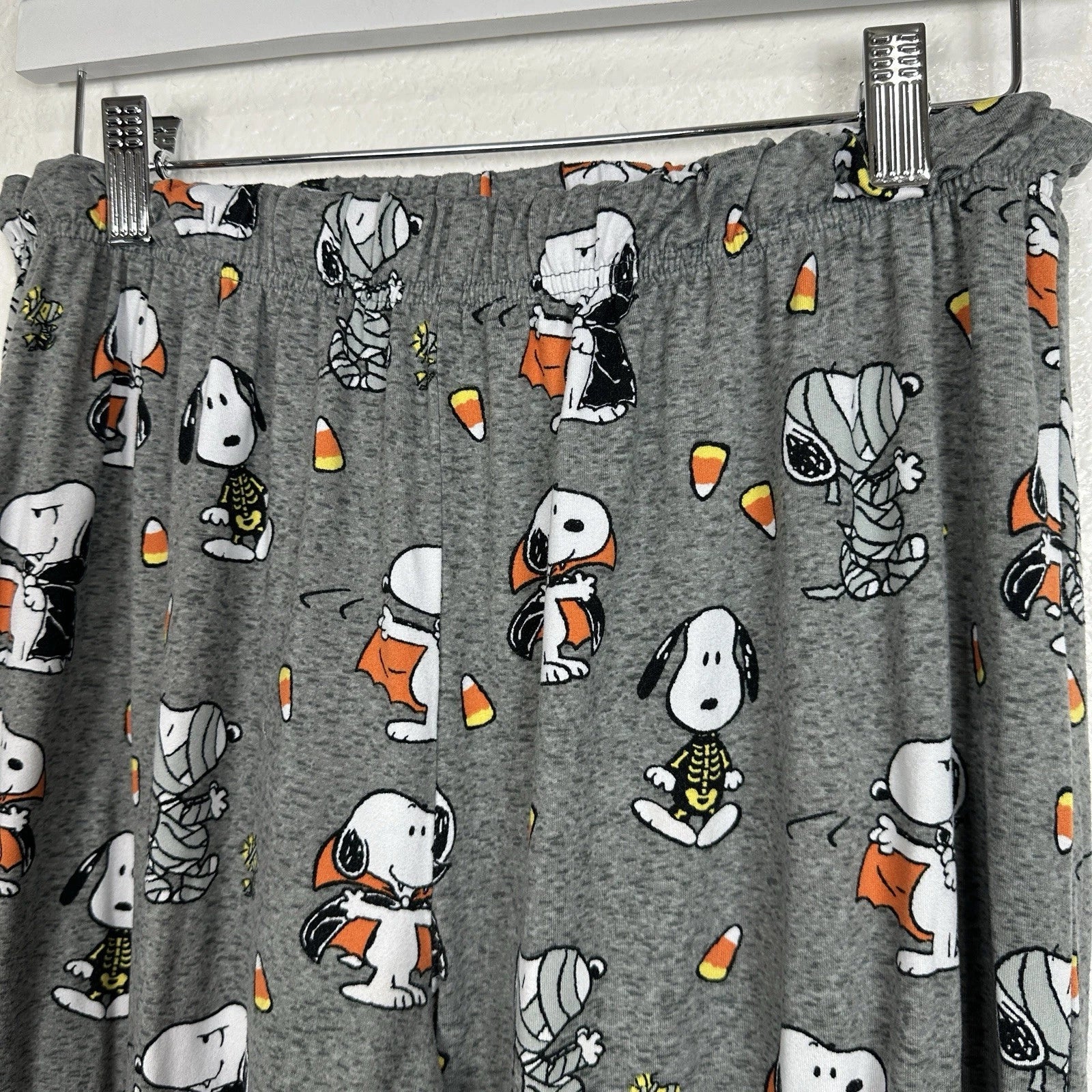 Munki Munki Peanuts Pajama Set 2pc Womens Large Halloween Snoopy Lounge