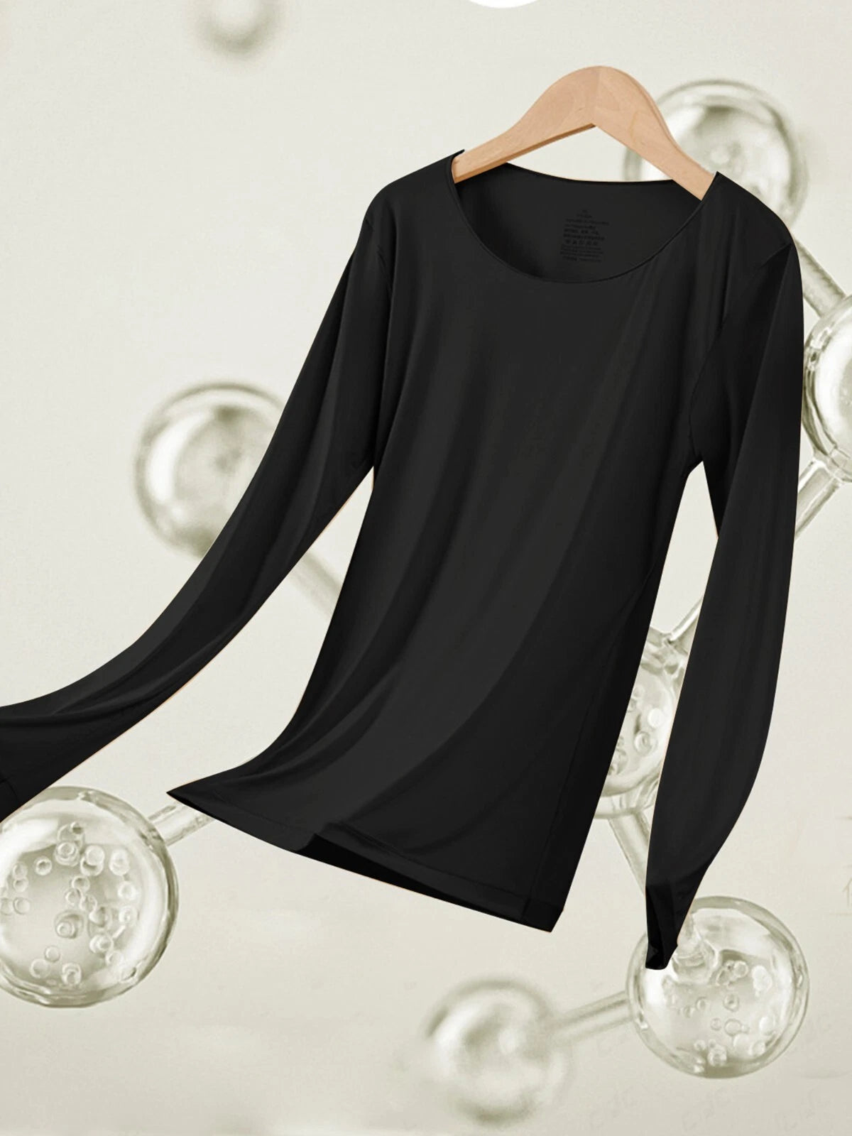 Women Ultra Thin High Elasticity Thermal Long Johns Underwear Top&Bottom 2PC Set