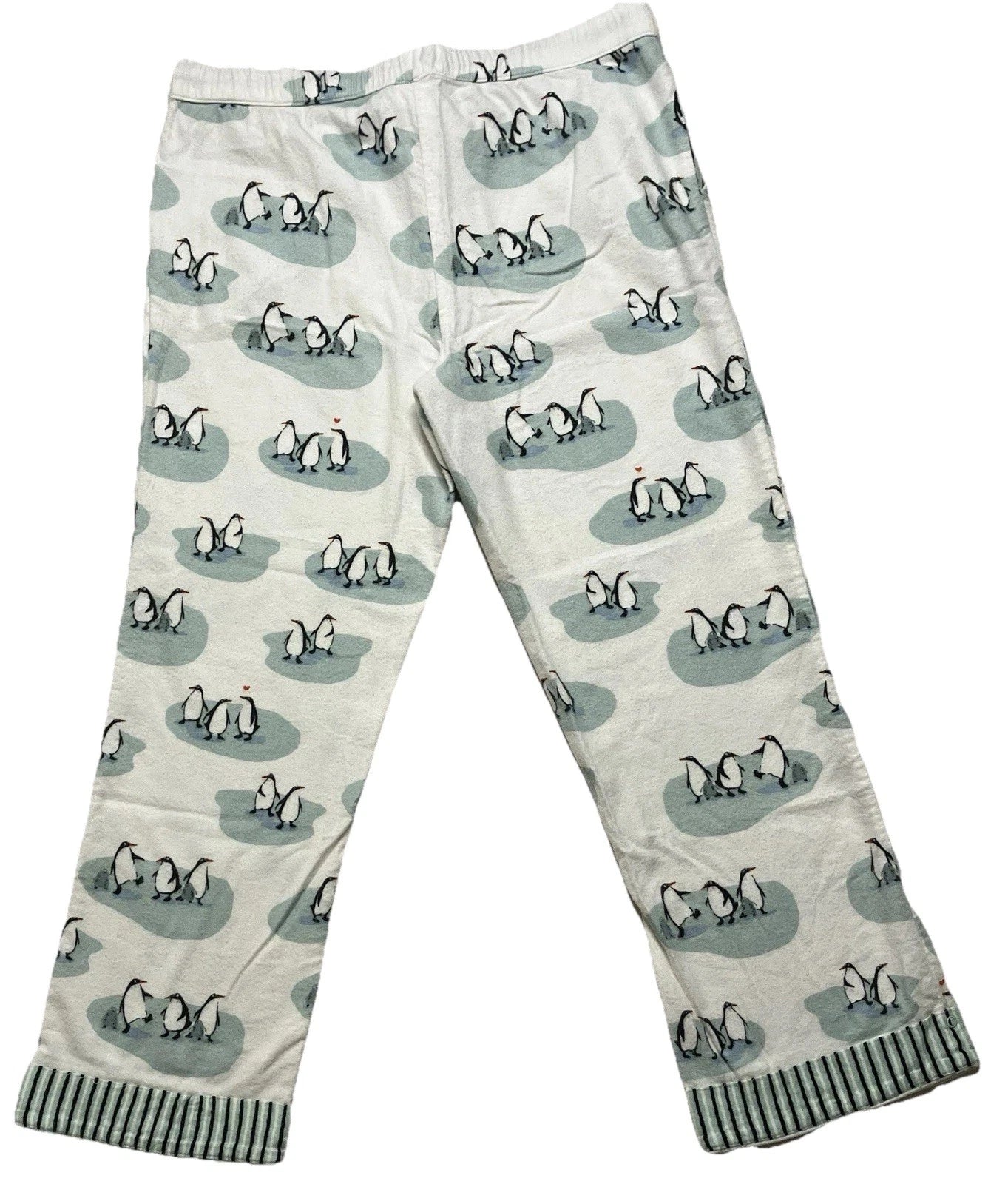 Munki Munki Pajama Set Penguines Top Bottoms Comfy Cozy Flannel Jammies Relax Pj