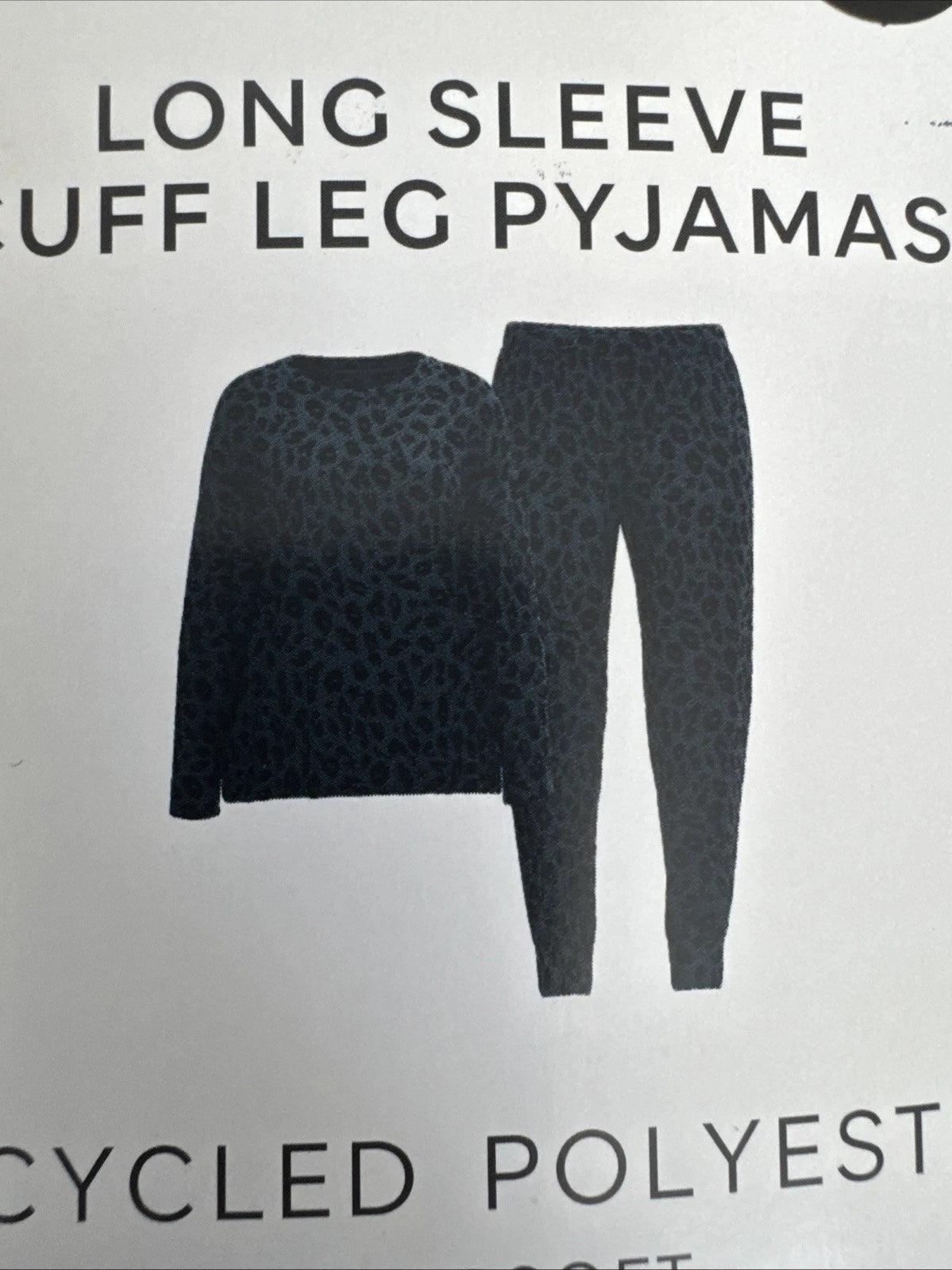 Marks and Spencer Long Sleeve Cuff Leg Supersoft Pyjama Set Size M 12-14