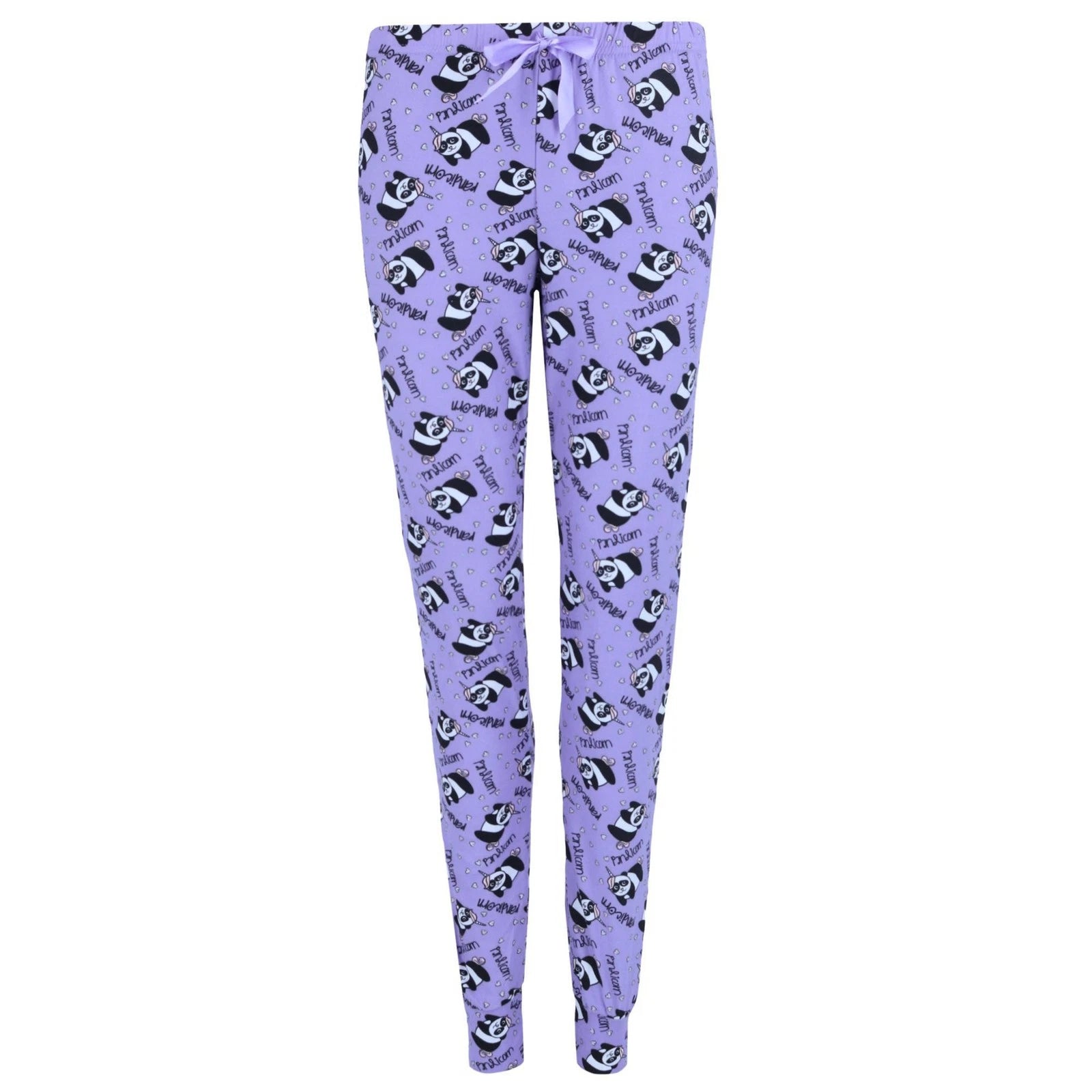 Grumpy & Gorgeous Women's Plus Size Panda Pajama Jogger Set