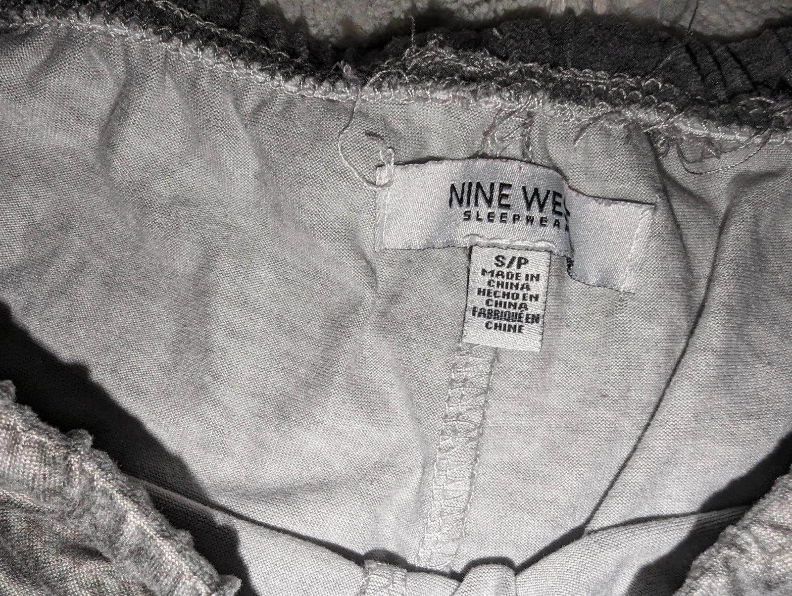 Nine West Women's Soft Sleepwear Shorts Pajama Shorts Gray Size Small Used