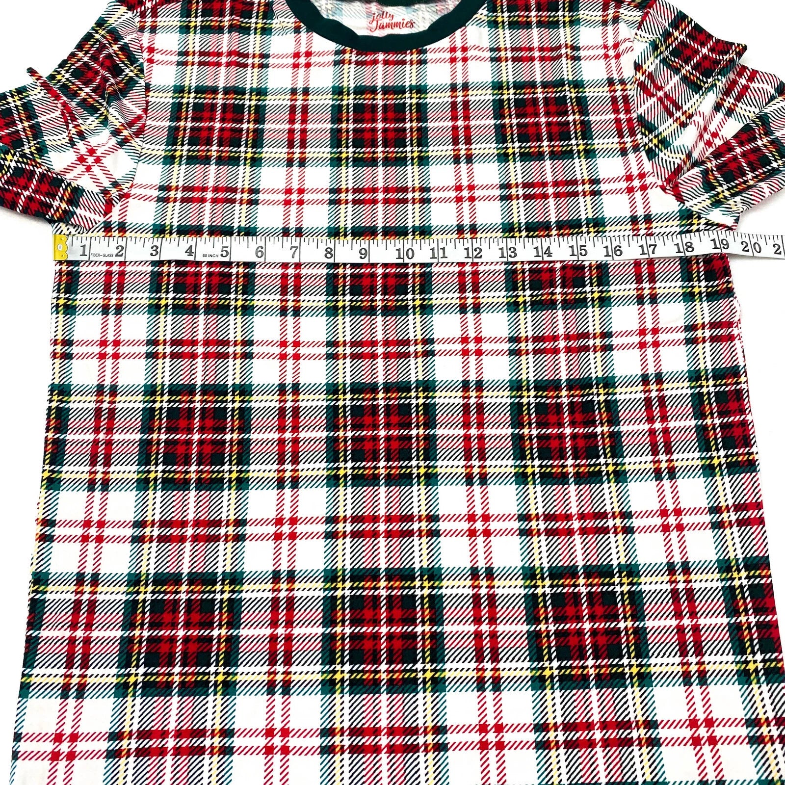 Jolly Jammies Womens Size S Long Sleeve 2 PC Pajama Set Christmas Tartan Plaid