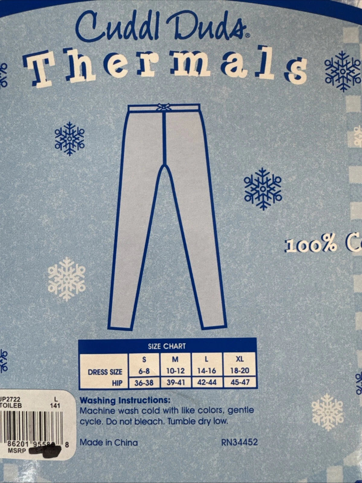 NEW Cuddl Duds CHOOSE SET Thermals Long Johns -Sleeve Shirt & Lounge Pants