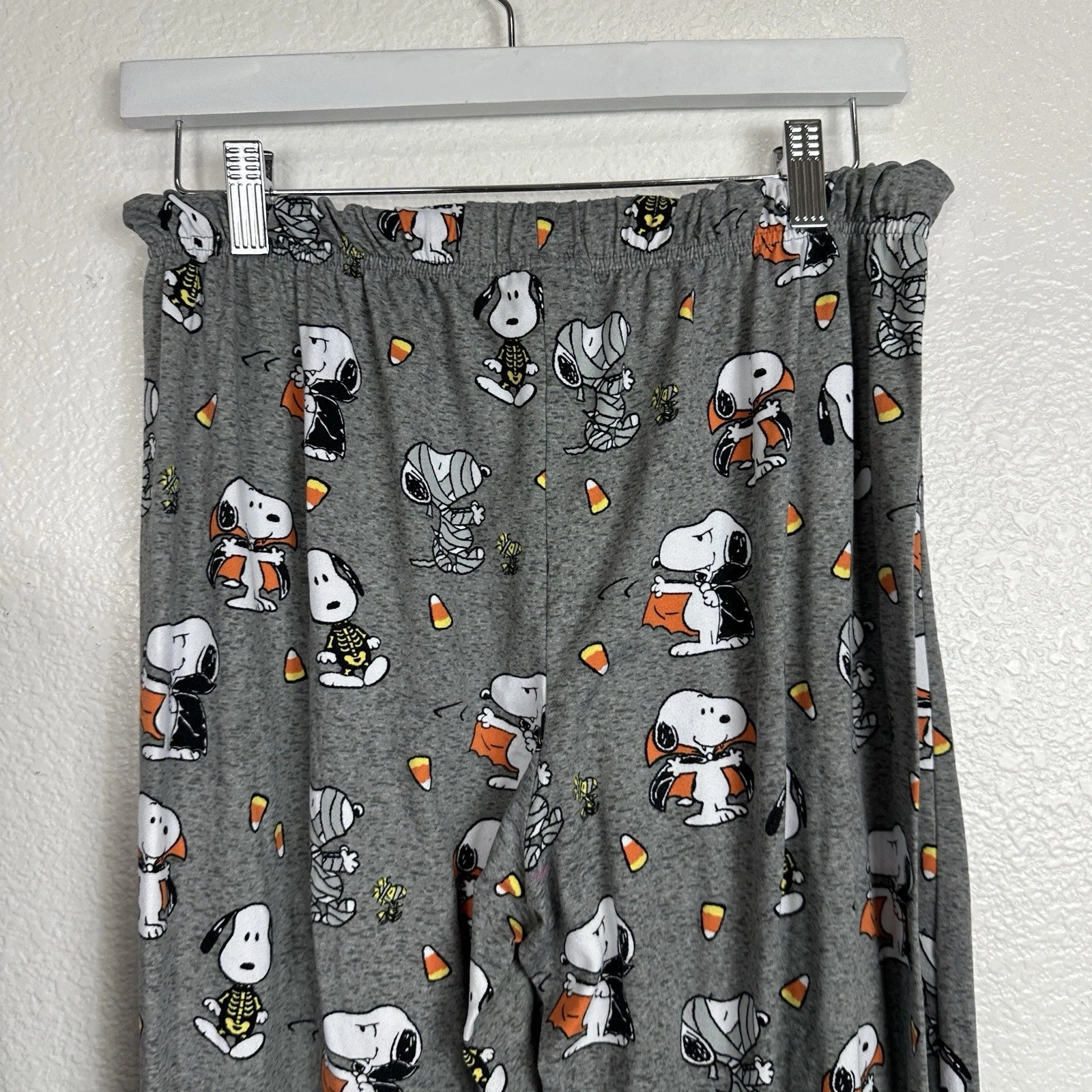 Munki Munki Peanuts Pajama Set 2pc Womens Large Halloween Snoopy Lounge