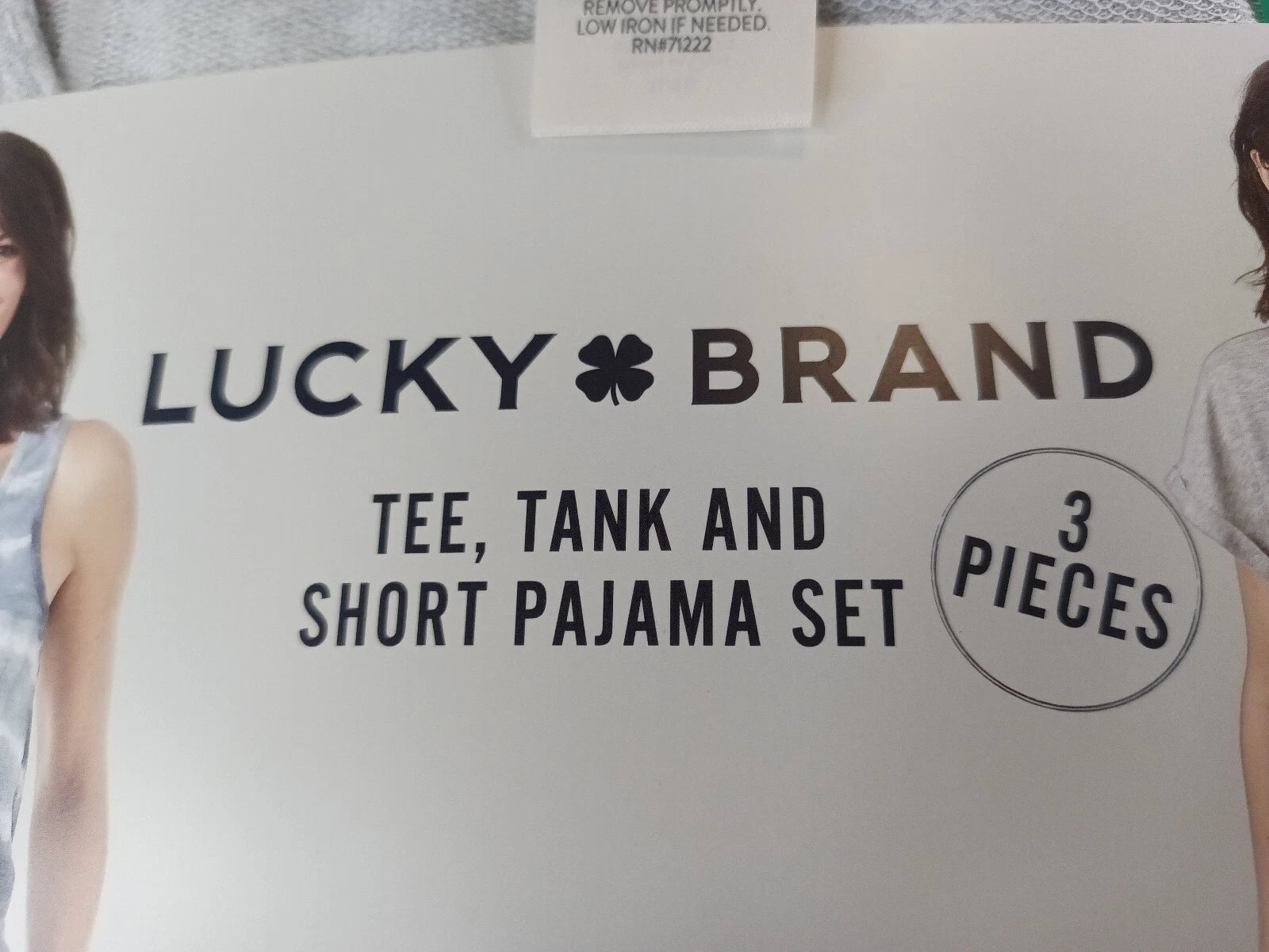 NEW Lucky Brand Pajamas Size XL 3 Piece Short Sleep Set Women's Blue/Grey 3 pc