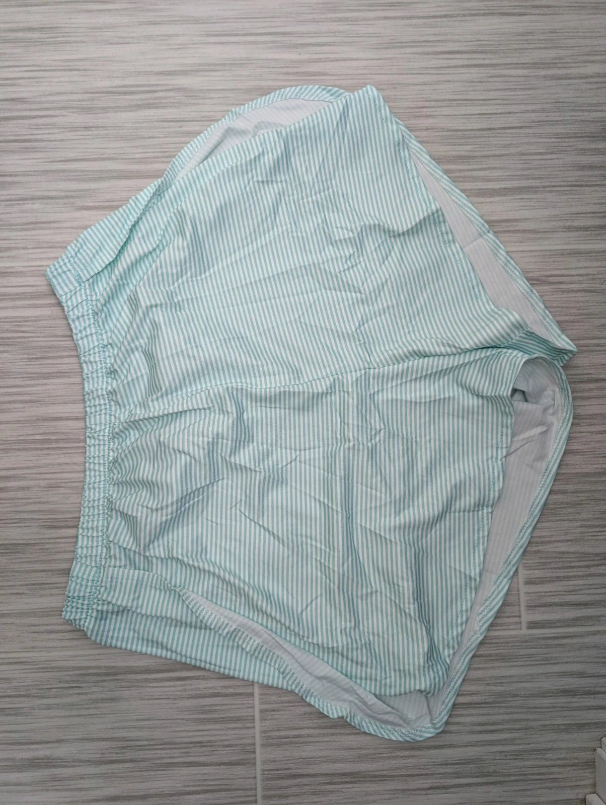 Viral TikTok Slit Pajama Set For Women, Green And White Size Large