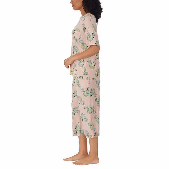 NEW Womens Disney Mickey Mouse Capri 2-Piece Pajama Set, Size MEDIUM