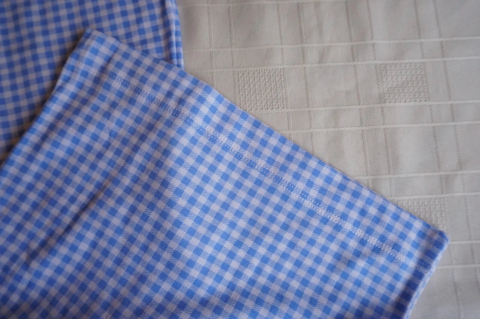 KAREN NEUBURGER BLUE GINGHAM 2-PIECE PAJAMA SET  SMALL SPRING FLING