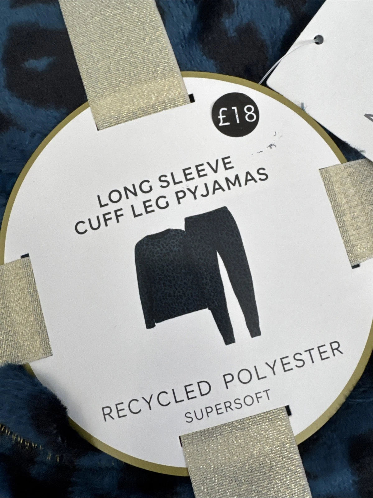 Marks and Spencer Long Sleeve Cuff Leg Supersoft Pyjama Set Size M 12-14