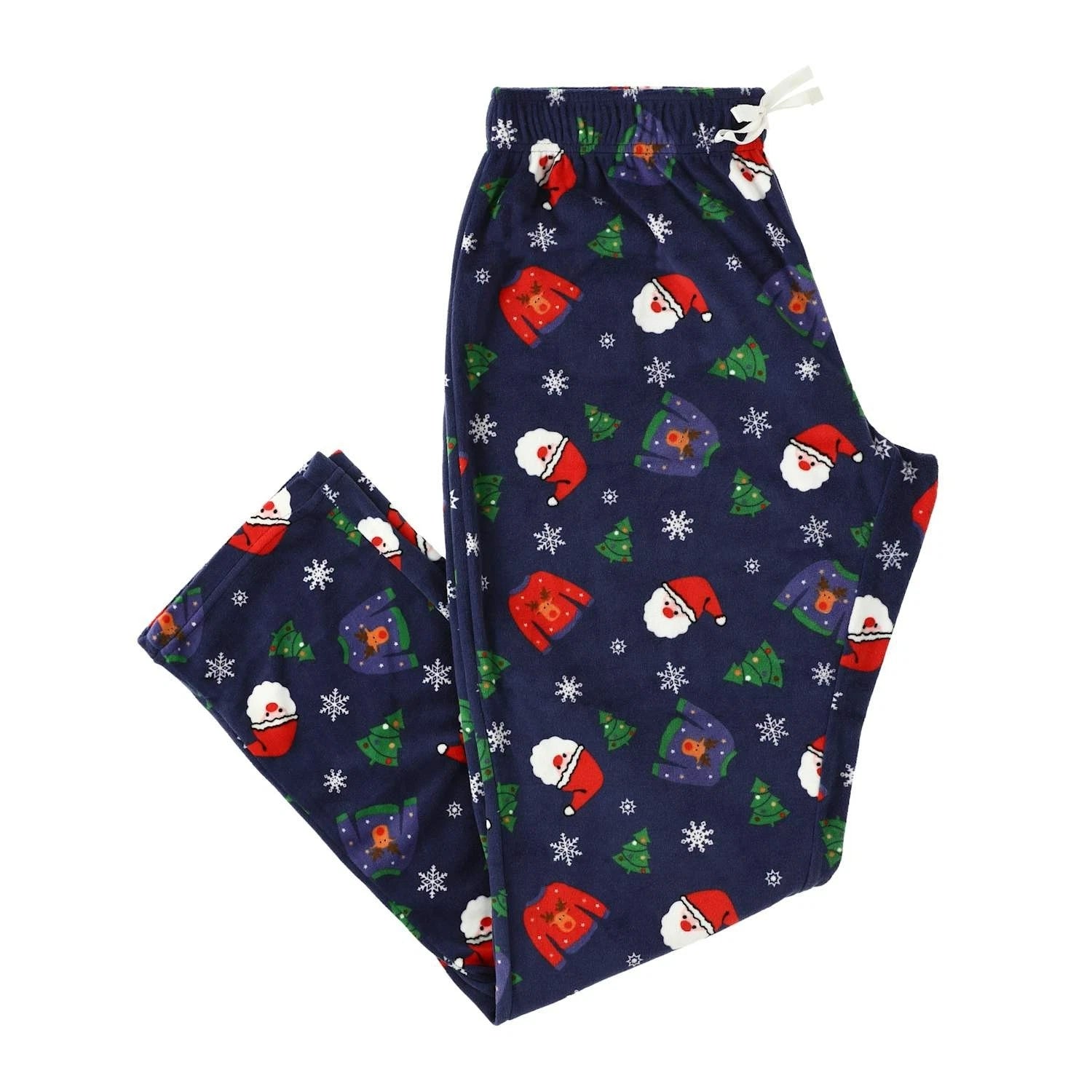 NEW Womens Christmas Pajama Lounge PJ Pants Set of 2 Sz Jr XL (16-8) microfleece