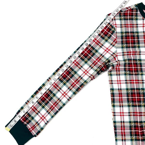 Jolly Jammies Womens Size S Long Sleeve 2 PC Pajama Set Christmas Tartan Plaid