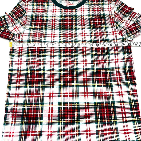 Jolly Jammies Womens Size S Long Sleeve 2 PC Pajama Set Christmas Tartan Plaid