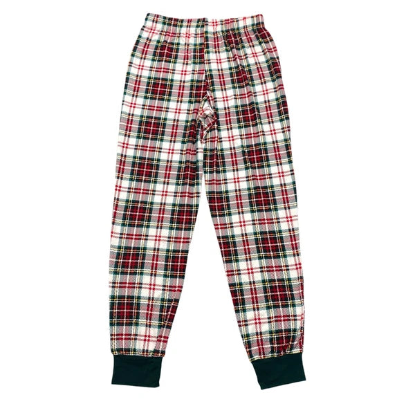 Jolly Jammies Womens Size S Long Sleeve 2 PC Pajama Set Christmas Tartan Plaid