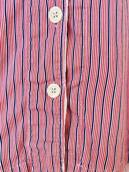 Lauren Ralph Lauren Women's Printed Notched-Collar Pajamas Set Pink Stripe XS
