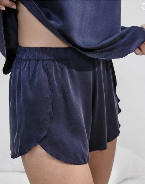 Lunya Washable Silk Pajama Set Size S New Blue