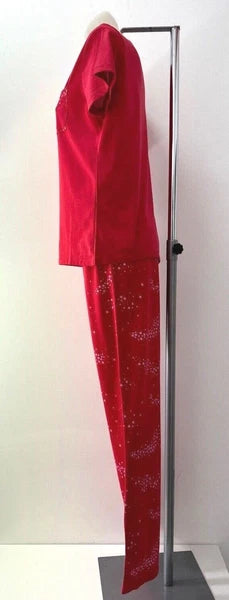 Ladies New Ex George Cotton Star Print Pyjamas  Size 4-6 8-10 12-14 16-18 20-22
