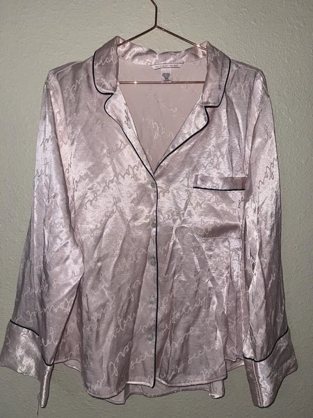 Vintage Victorias Secret Pajama Set Pink Size XL
