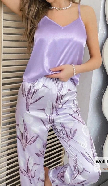 Shein Satin Pyjama Set Size XL (16)