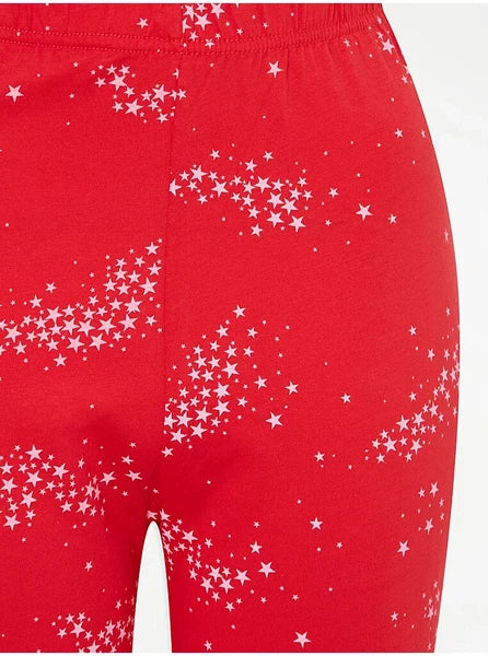 Ladies New Ex George Cotton Star Print Pyjamas  Size 4-6 8-10 12-14 16-18 20-22
