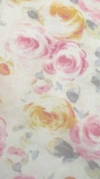 Nwt $60 Aria WATERCOLOR ROSES 2 Pc Long Sleeve Top & Long Pants Pajama Set 2X