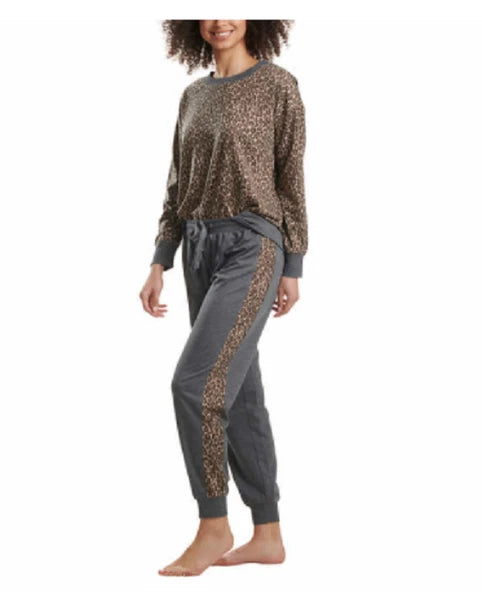 NEW Splendid Women's 2 Piece Long Sleeve & Jogger Pants Pajama Set Large