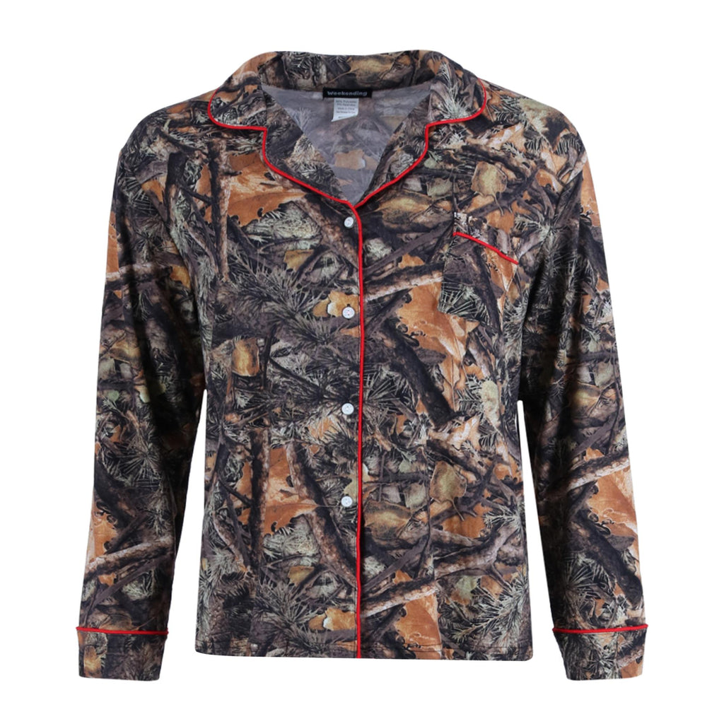 Weekending Women's Camo Print Pajama Set
