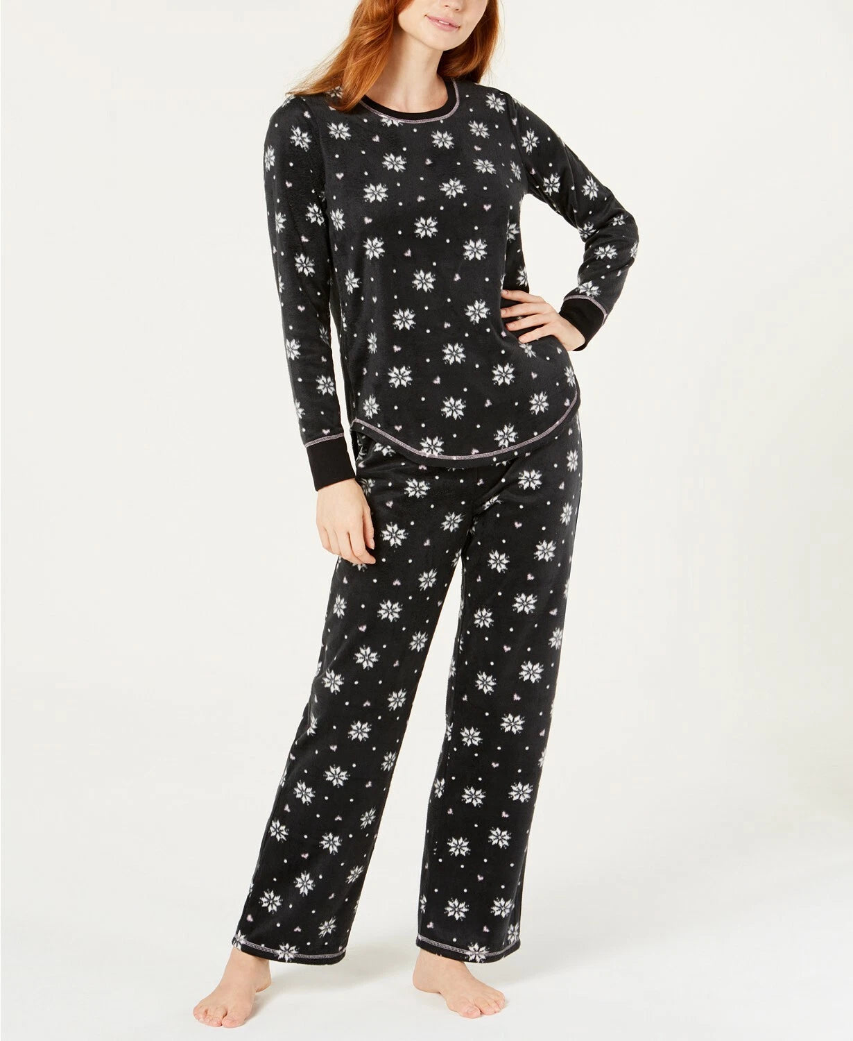 Jenni Printed Mink Pajama Set NEW W/ Tags SZ-XS