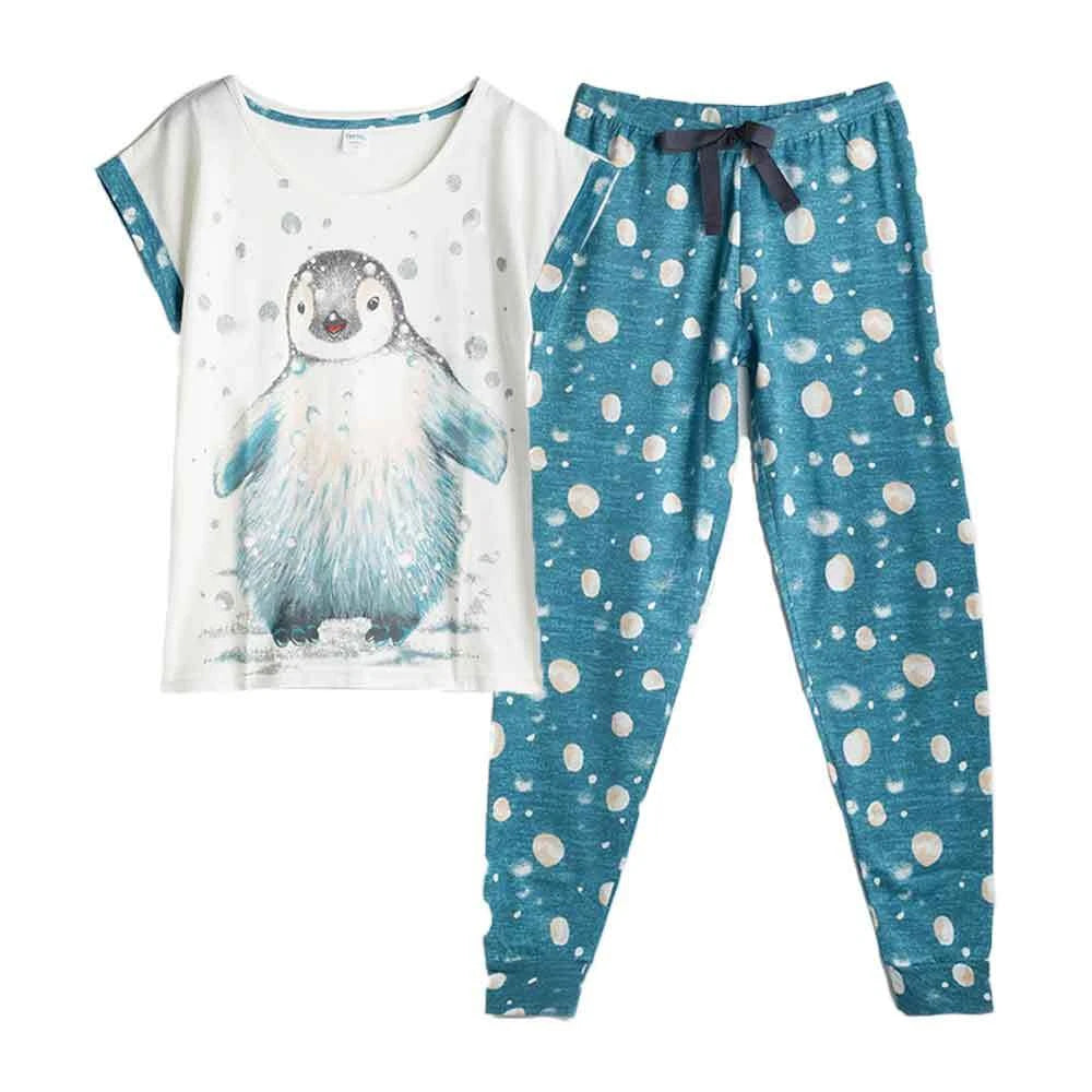 Avon Penguin PJs Pyjamas 100% Cotton S - 8/10 and M - 12/14 Sealed