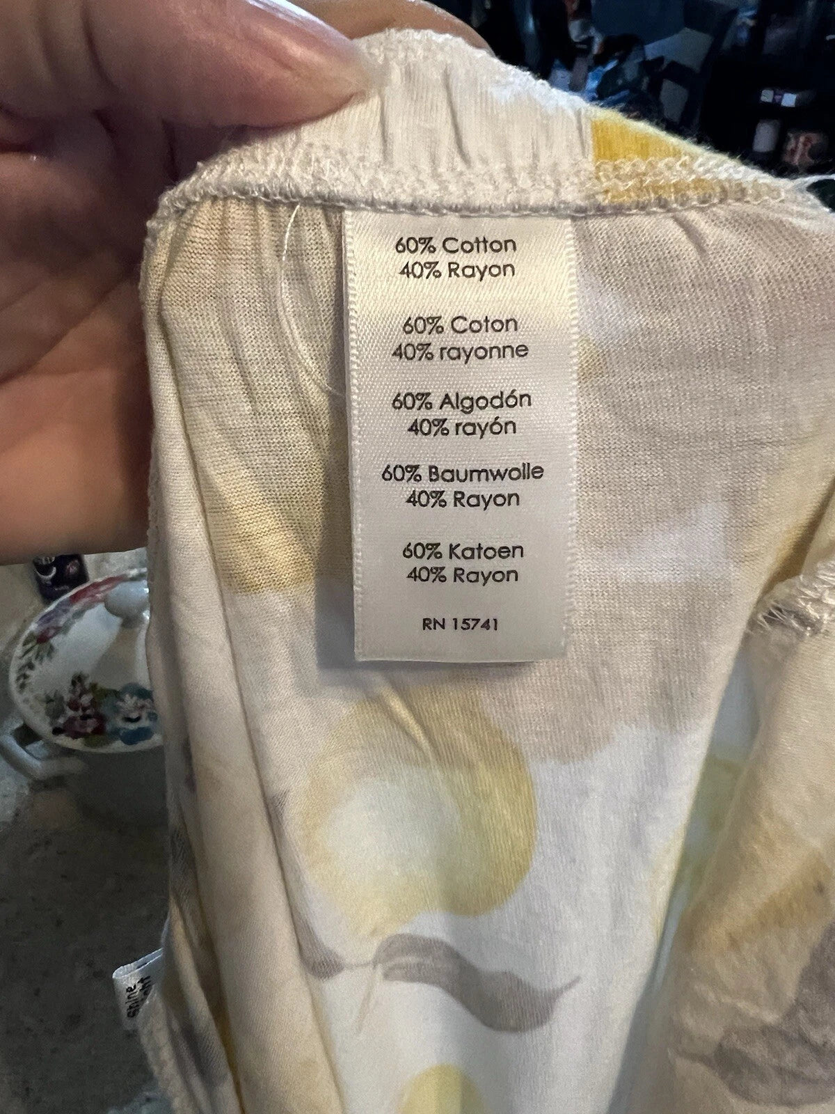 Star & Skye Pajama Set size L -  2 Piece Pants Button Up Shirt