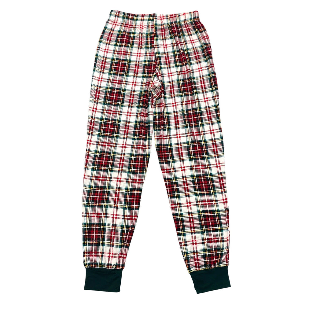 Jolly Jammies Womens Size S Long Sleeve 2 PC Pajama Set Christmas Tartan Plaid