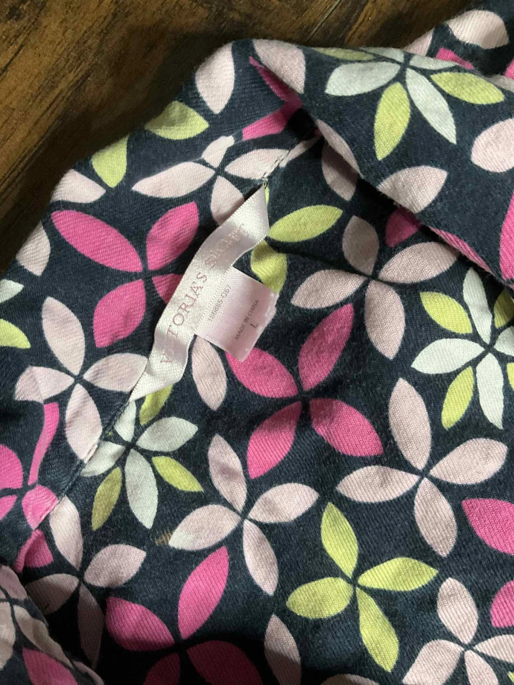 Victoria’s Secret 2 Piece 100% Cotton Pajama Set Size Large