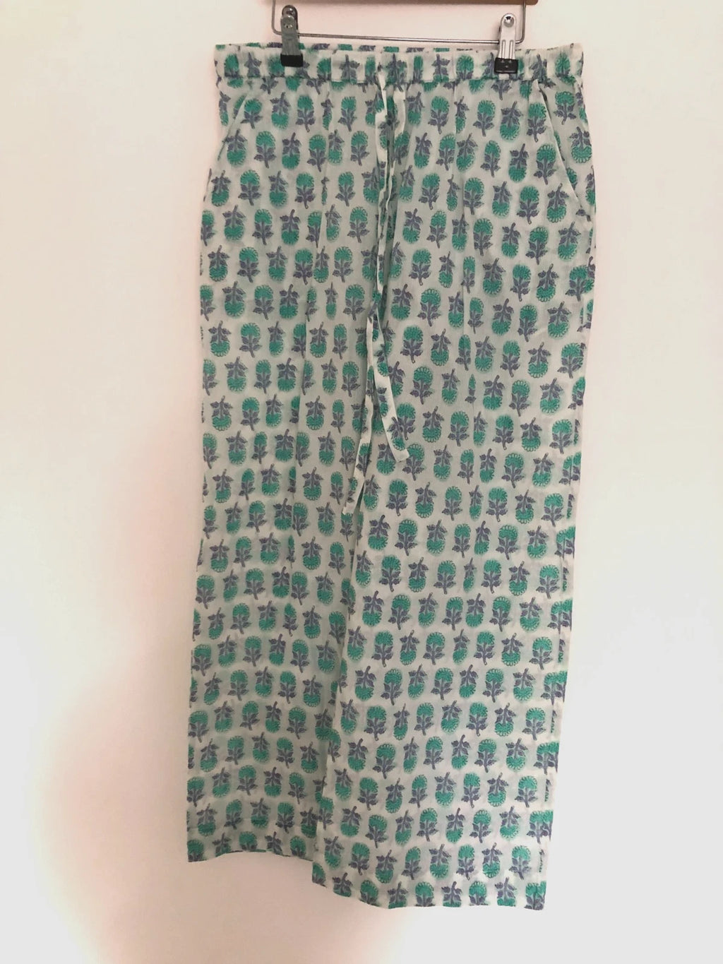 Brora Pyjamas Set Size 8 Button Up Pockets 100% Organic Cotton Quality Excellent