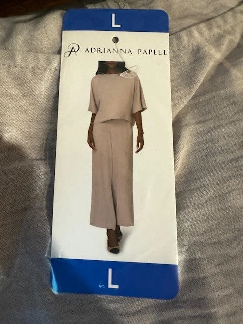 Adrianna Papell Ladies  Airflow Loungewear 2-Piece Set - Gray - Large New