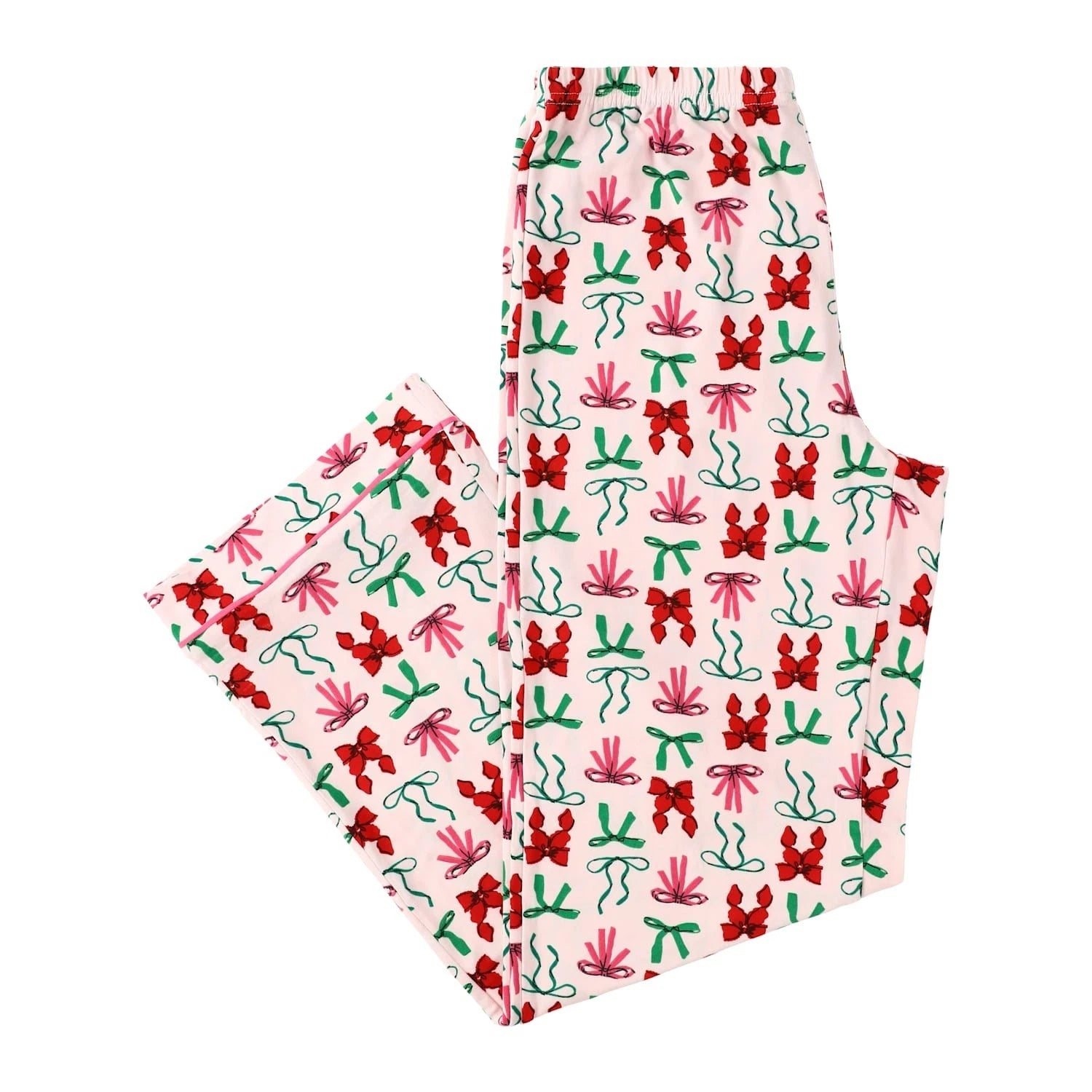NEW Womens Christmas Pajama Lounge PJ Pants Set of 2 Sz Jr L (12-4) microfiber