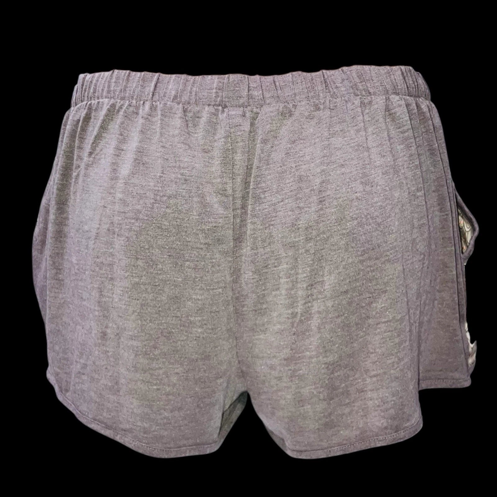 Victoria's Secret Cami Pajama Set Brown Geo Satin Modal Shorts Tank Top Sz S