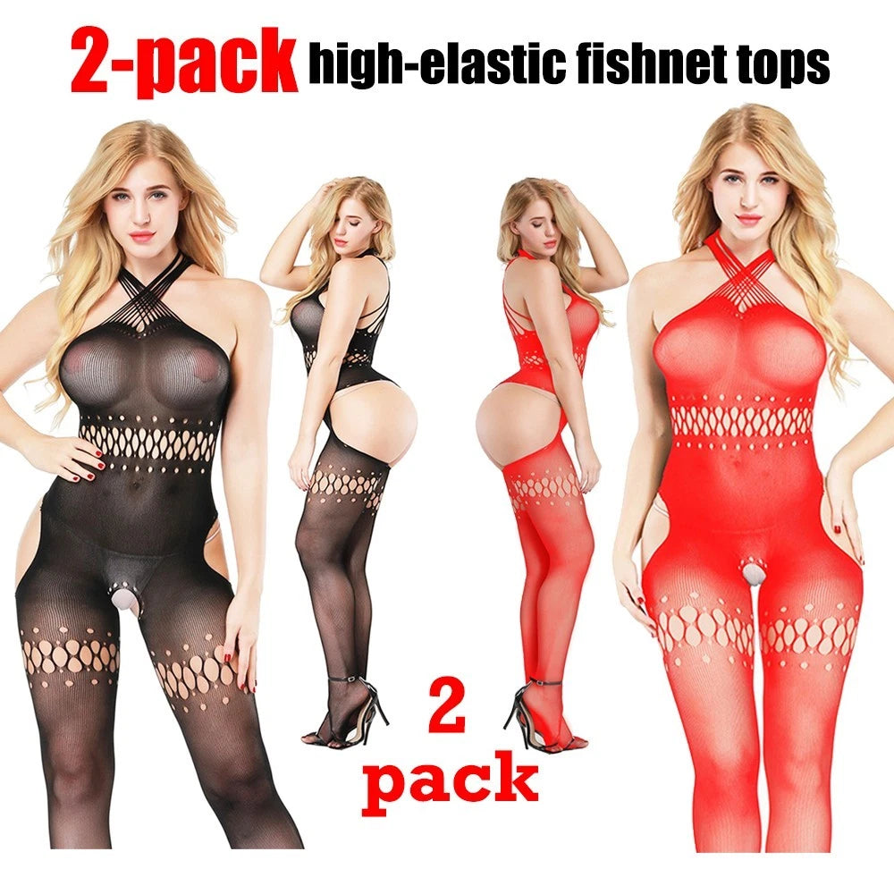 Cozy Feel Sexy Women's Lingerie Fishnet Body stockings Underwear Sleepwear 8507