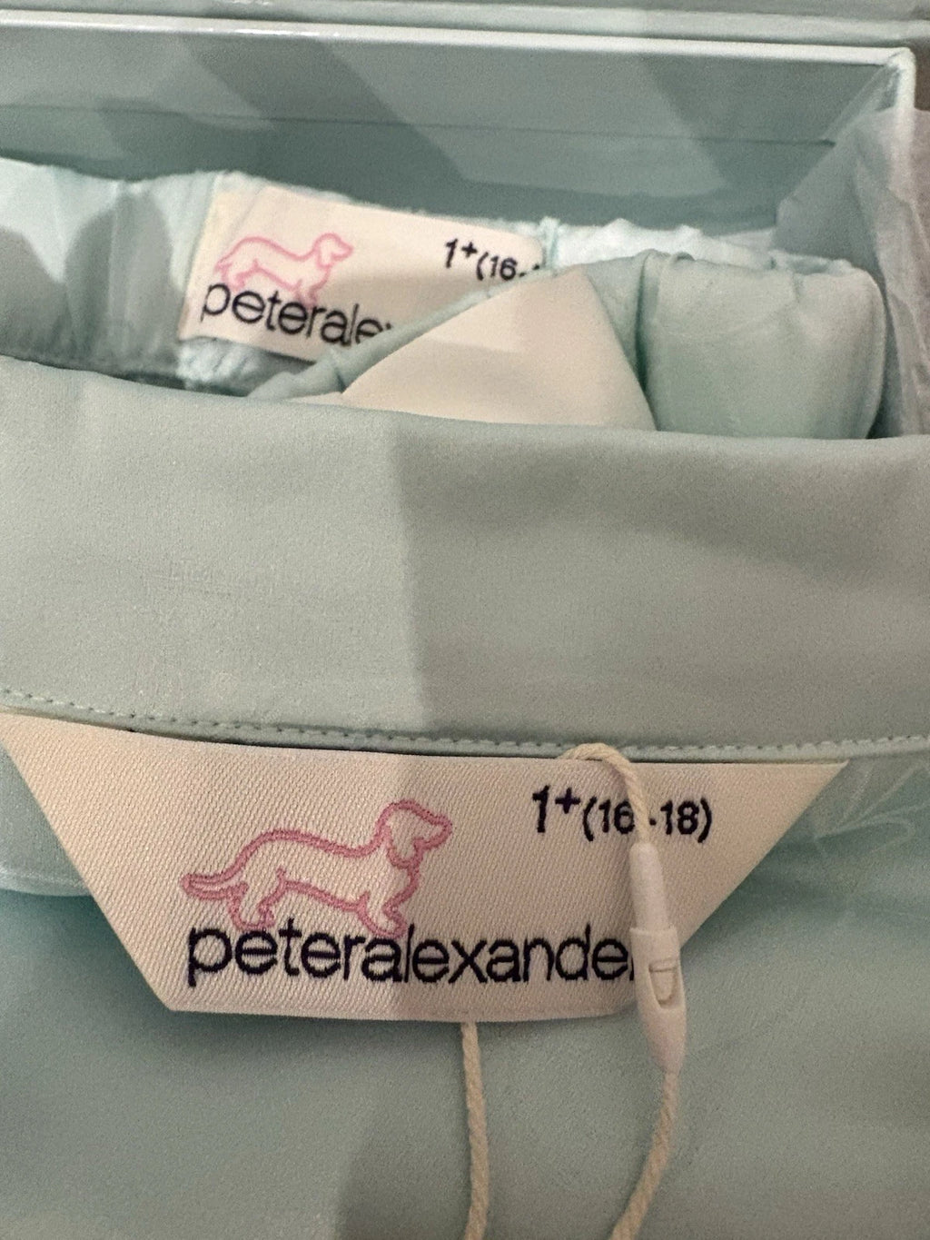 BNWT Peter Alexander Mint Green Bear Satin Summer Set - SIZE 1+ (fits 16-18)