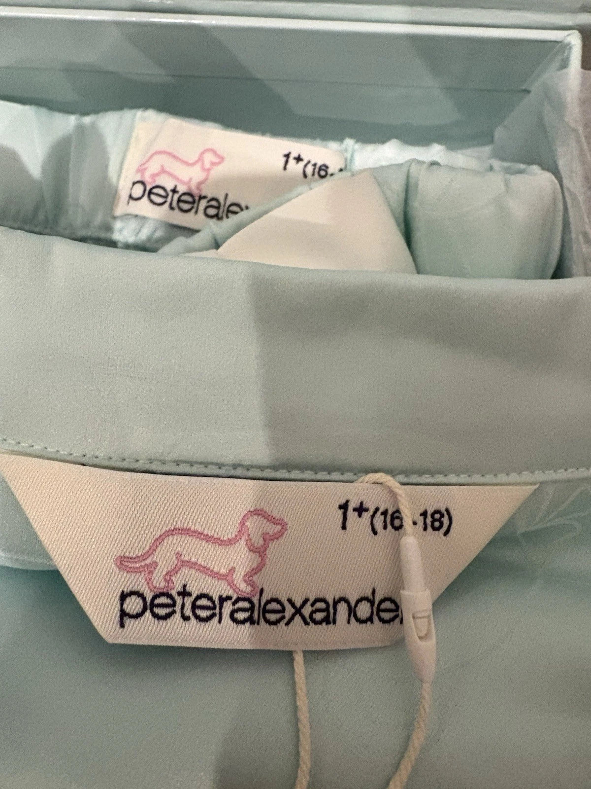 BNWT Peter Alexander Mint Green Bear Satin Summer Set - SIZE 1+ (fits 16-18)