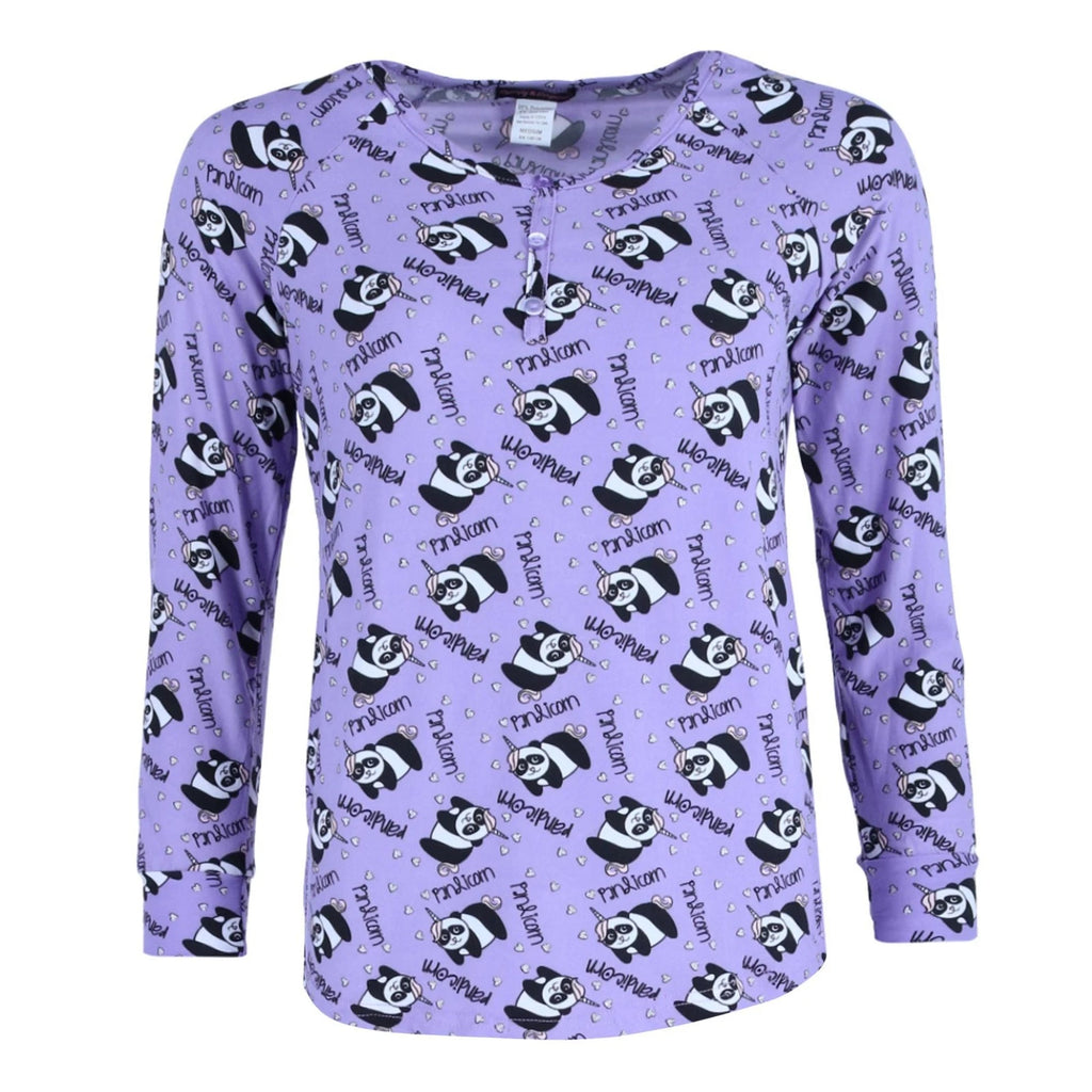 Grumpy & Gorgeous Women's Plus Size Panda Pajama Jogger Set