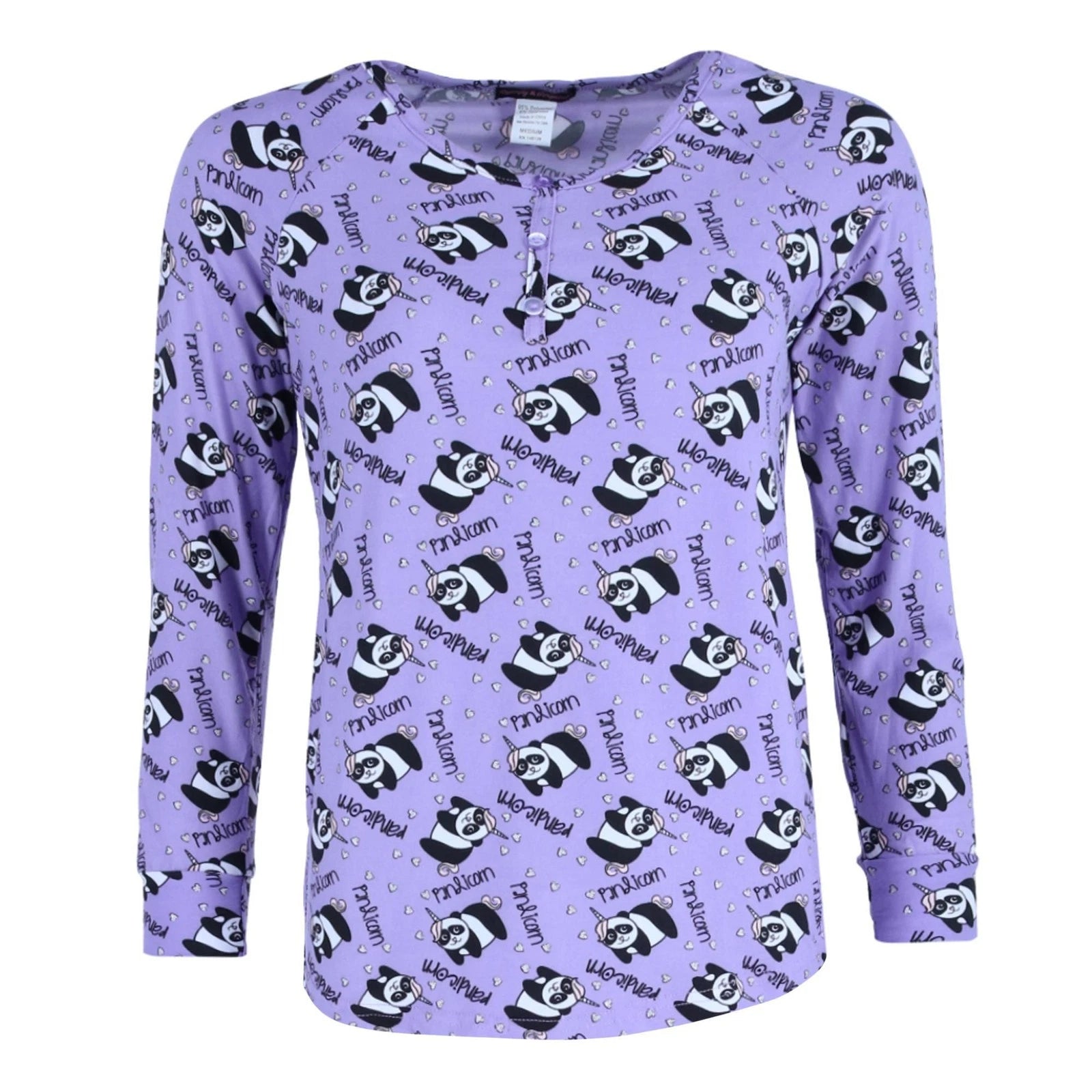 Grumpy & Gorgeous Women's Plus Size Panda Pajama Jogger Set