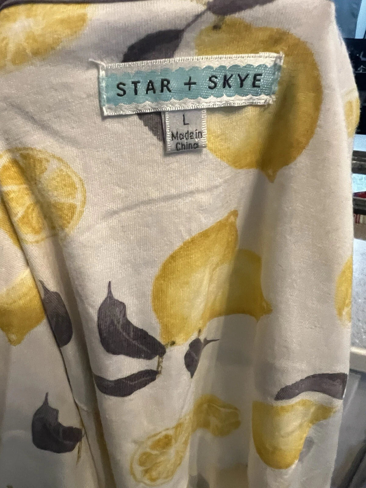 Star & Skye Pajama Set size L -  2 Piece Pants Button Up Shirt
