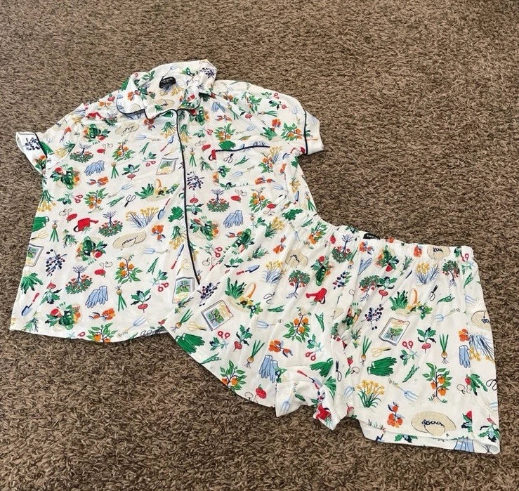 Kate Spade gardening shorts PJ set size XL