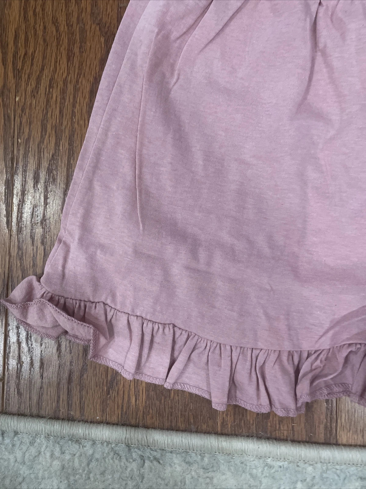 boohoo new with tags jersey ruffle button pajama set blush Size 8