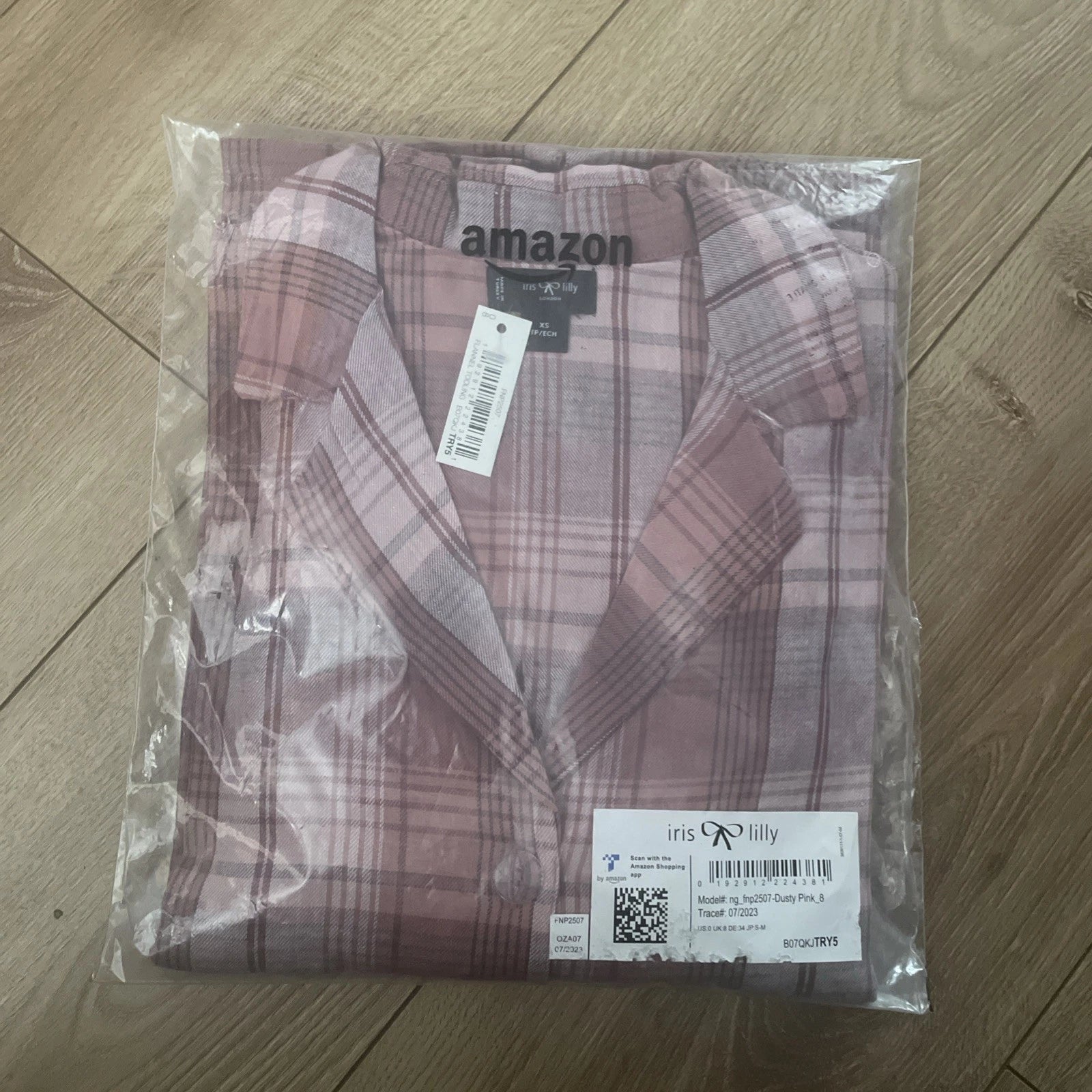 Iris & Lilly Women's Long Sleeve Flannel Pyjama Set Size XS