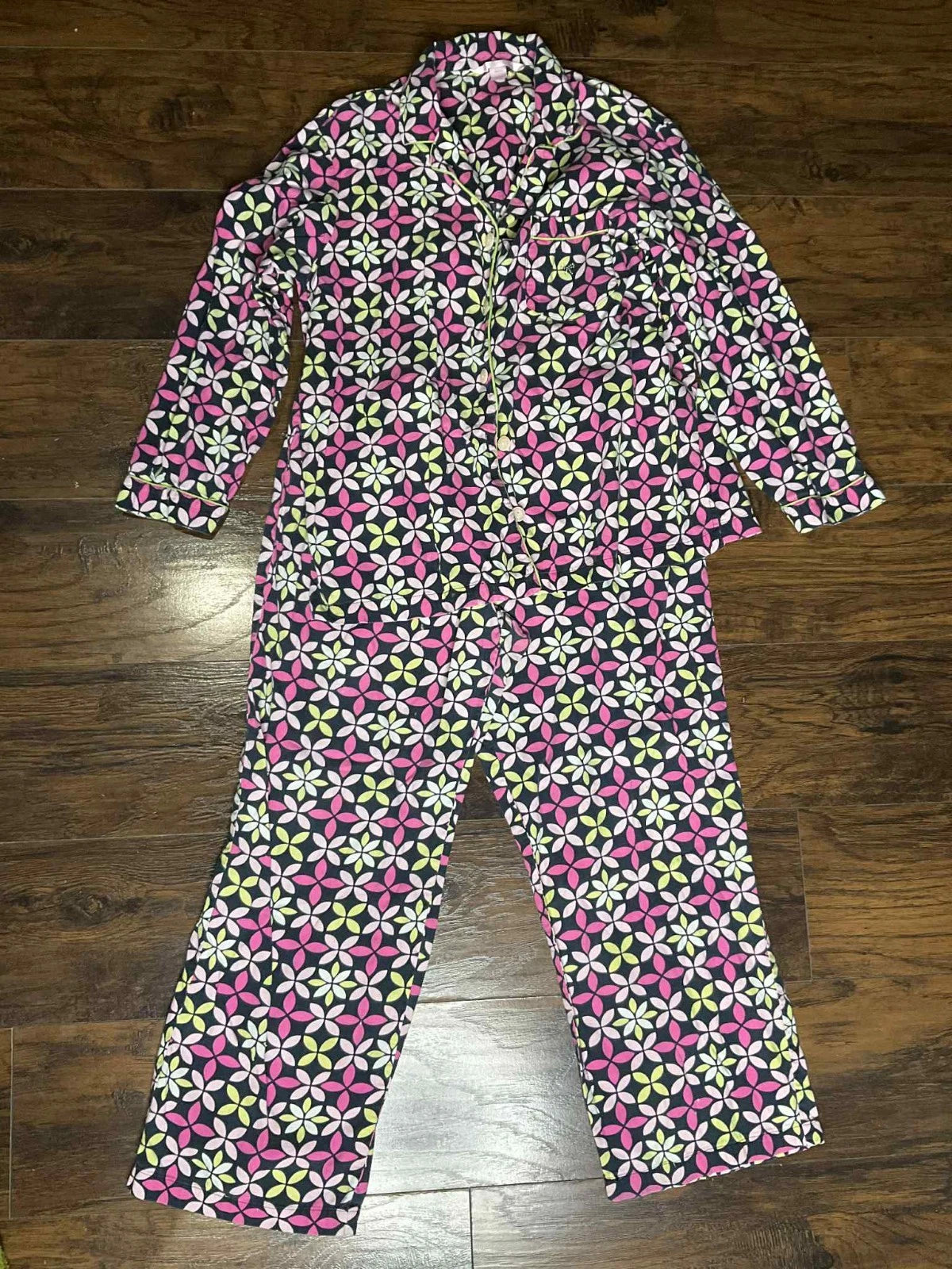 Victoria’s Secret 2 Piece 100% Cotton Pajama Set Size Large