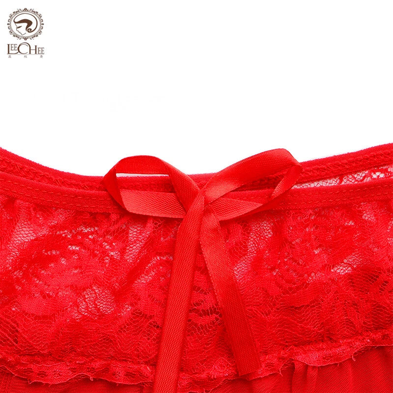 Womens-Red-Sexy-Lingerie-Lace-Bra-Top-Mini-Skirt-Lady-Sexy-Underwear-Bra-Set-US
