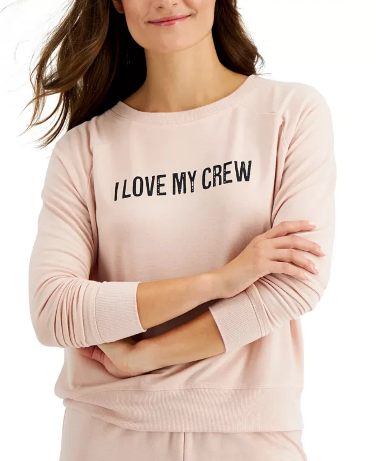 FAMILY PAJAMAS Women's Crew Love Family Pajama Set sz 2XL XX-Large Pink PJs