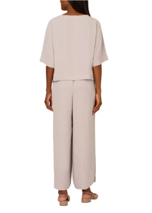 Adrianna Papell Ladies  Airflow Loungewear 2-Piece Set - Gray - Large New