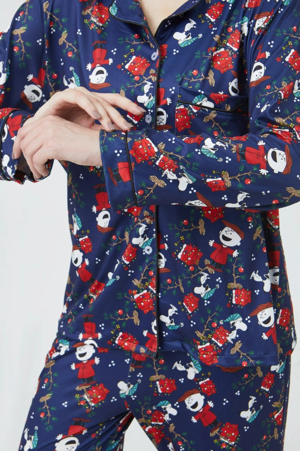 Peanuts Charlie Brown Women Pajama Sets Long Sleeve Full-Length Bottom XL